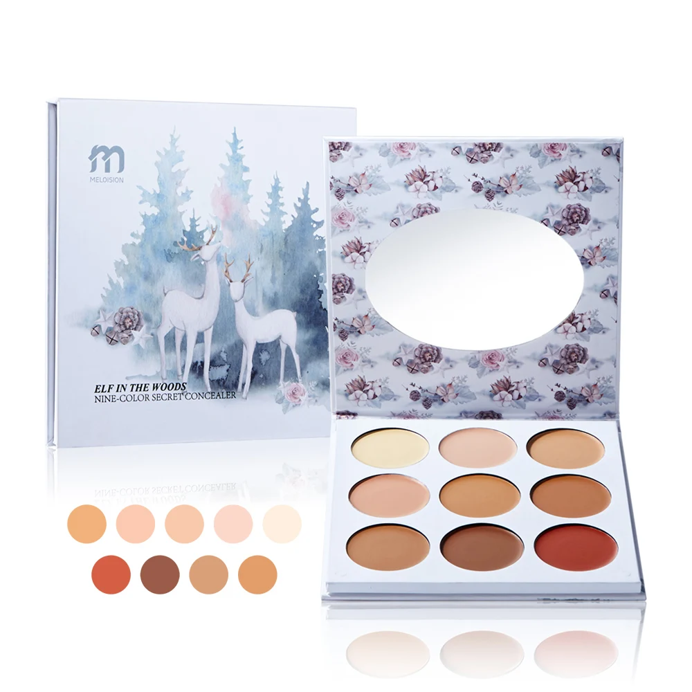 

Concealer Cream Palette Eye Circles Acne/Spot Cover Creamy Smooth Foundation Face Makeup Base Skin Brighten Corrector 9-color