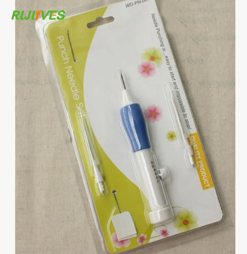 Практичное ABS Пластик DIY ремесла Магия вышивки Pen Set DIY 3 сменные Удар Иглы Швейные аксессуары