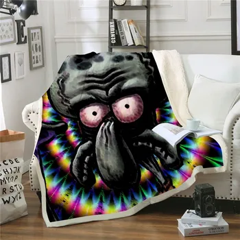 

Funny Anime Fleece Throw Blanket 3D Print Quilt Travel Fashion Youth Bedding Plush Bedspread Plush Blanket Sherpa Blanket
