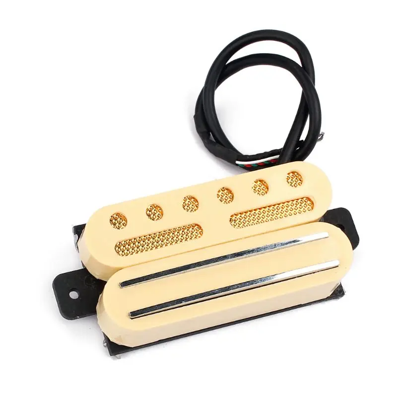 

OOTDTY Guitar Pickup Humbucker Rail Type for ST TL 6 String