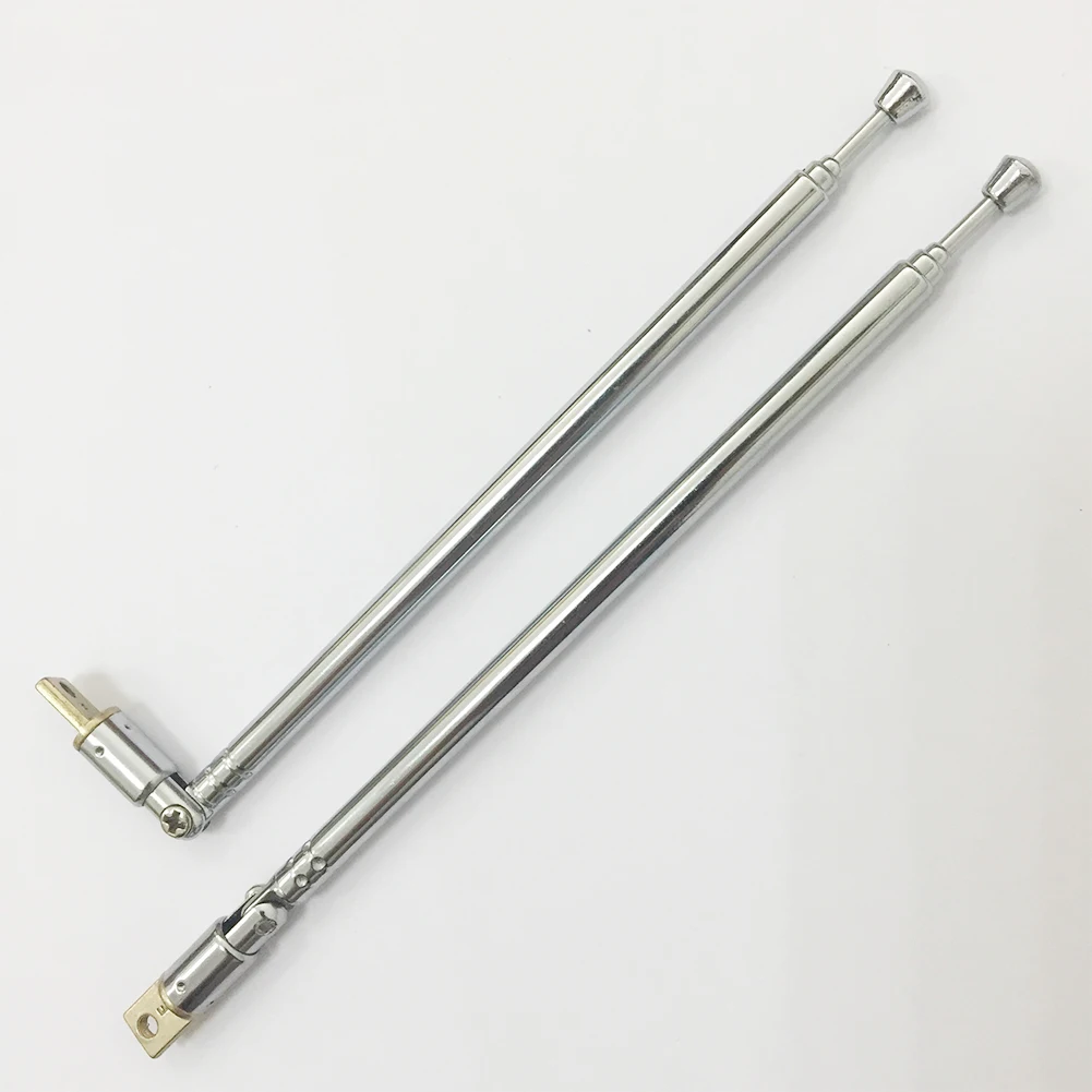

2PCS 4 Section Radio AM/FM DIY Equipment Durable Multipurpose TV Parts Antenna Car Universal Stretch Telescopic Replacement