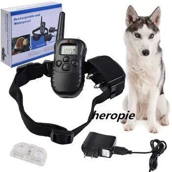 

Heropie 300M Remote Rechargeable & Waterproof Vibration Shock Electronic Electric 100Level Anti Bark Control