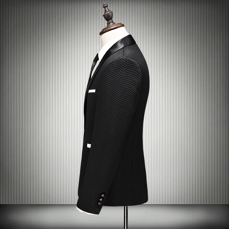 Plyesxale 2018 мужские Slim Fit пиджаки воротником конструкции черный мужской пиджак человек Стадия Пром Одежда Блейзер Hombre Повседневное q248