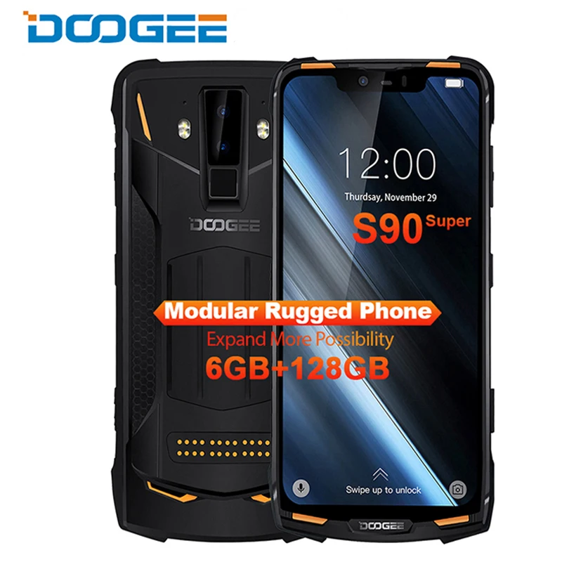 IP68/IP69K (наружная коробка) мобильный телефон DOOGEE S90 супер модульный прочный 6 18