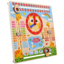 Деревянные головоломки 3D Tangram головоломки доска рано мультфильм сова часы настольные 3D головоломки деревянные игрушки для детей ME2944H