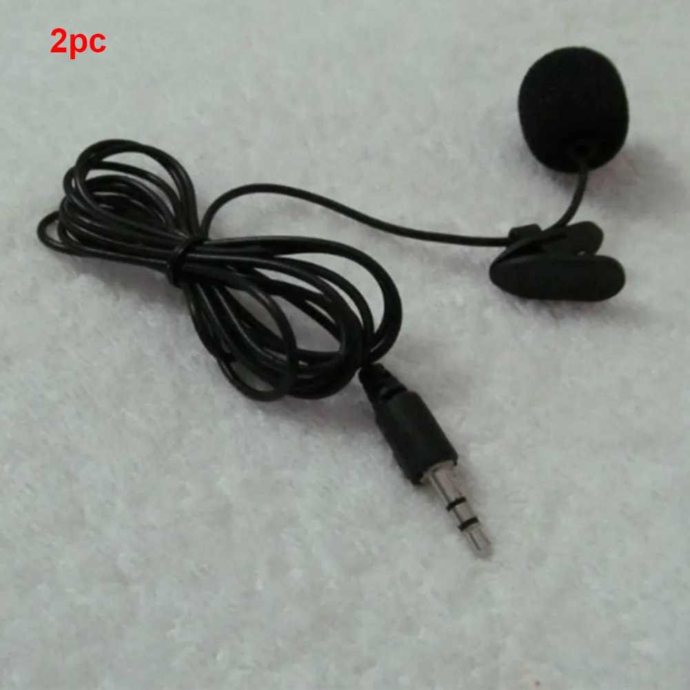 2pc with short plug 3,5 мм разъем микрофон для мобильного телефона микрофон-петличка с зажимом для галстука-на лацкане микрофон Микрофон для говорящих лекций - Цвет: 2pc with short plug