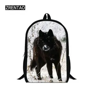 wolf backpack bookbag