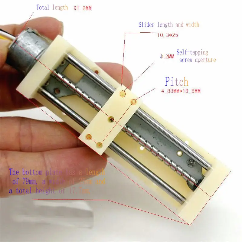 Скользящий стол винт линейный шаговый двигатель, старый мотор, скользящий стол, может использоваться нормально
