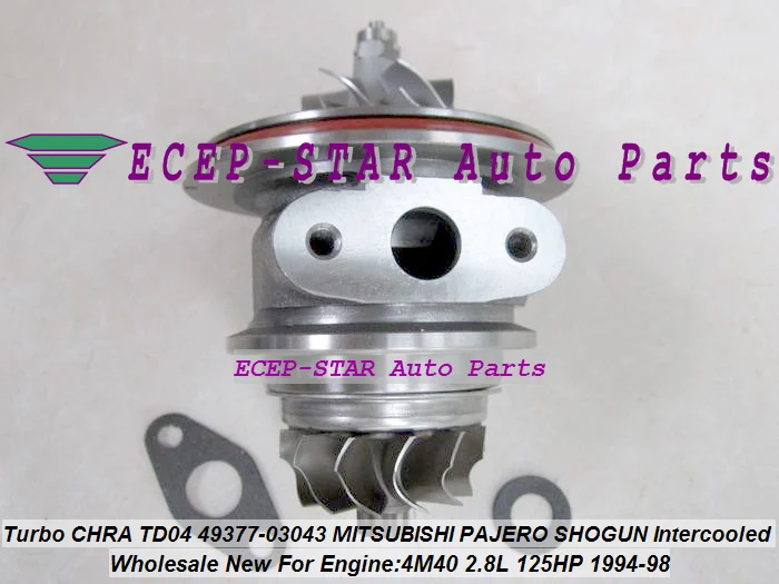 Turbo Cartridge CHRA Core TD04 49377-03043 ME201636 Turbocharger For MITSUBISHI PAJERO SHOGUN Intercooled 1994- 4M40T 4M40 2.8L
