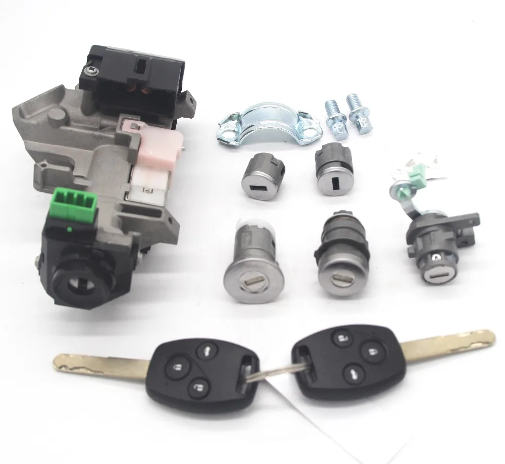 COMPLETE LOCK SET IGNITION SWITCH DOOR LOCK BARREL TRANS 2 KEYS WITH 8E