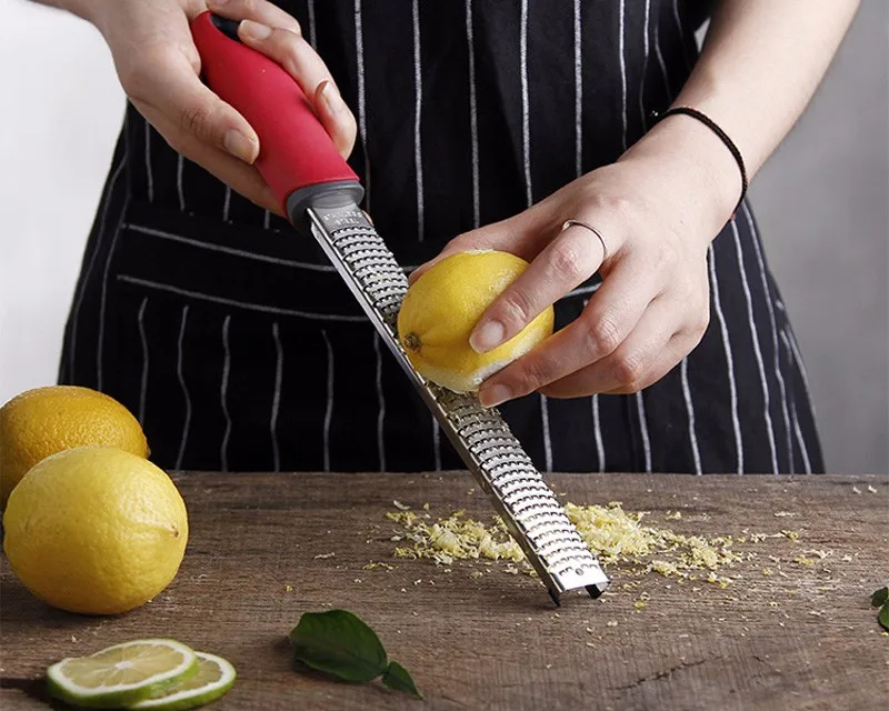 Stainless Steel Lemon Zester Microplane Grater Fruit Peeler Metal Sharp Garlic Cheese Grater Multifunctional Kitchen Tools Accessories (1)