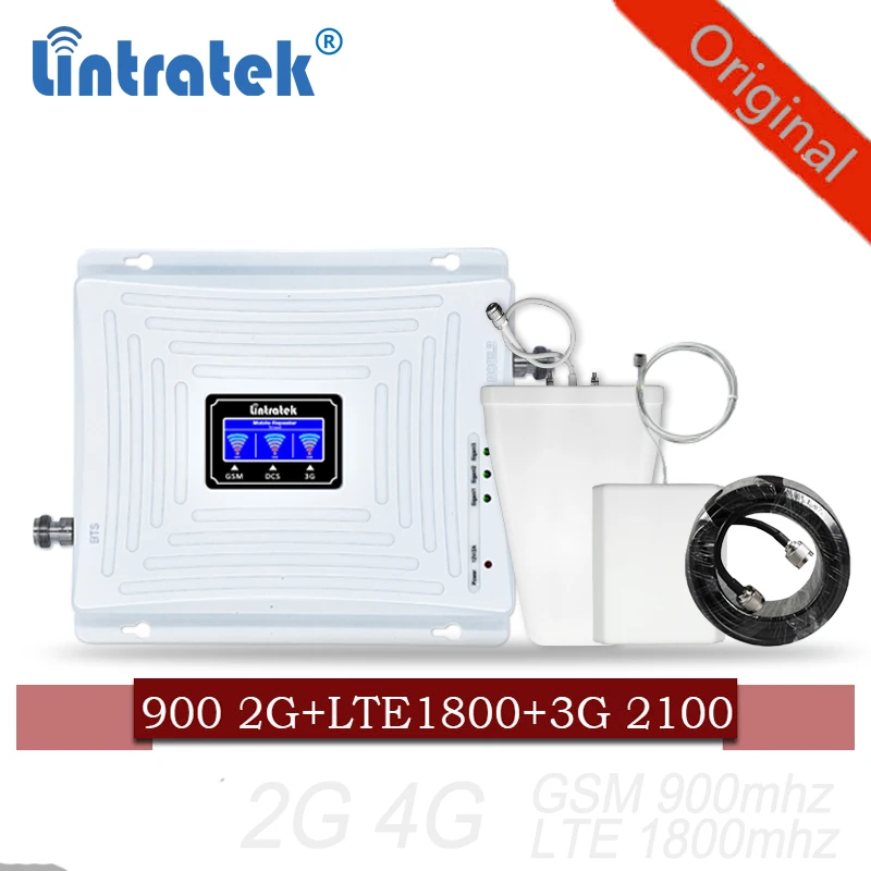 Lintratek Усилитель сотового сигнала 900 1800 2100 GSM трехполосный усилитель мобильный ретранслятор сигнала DCS WCDMA 2G 3G 4G LTE Антенна #40 Lintratek Усилитель сотового сигнала 900 1800 2100 GSM трехполосный усилитель мобильный ретранслятор сигнала DCS WCDMA 2G 3G 4G LTE Антенна #40