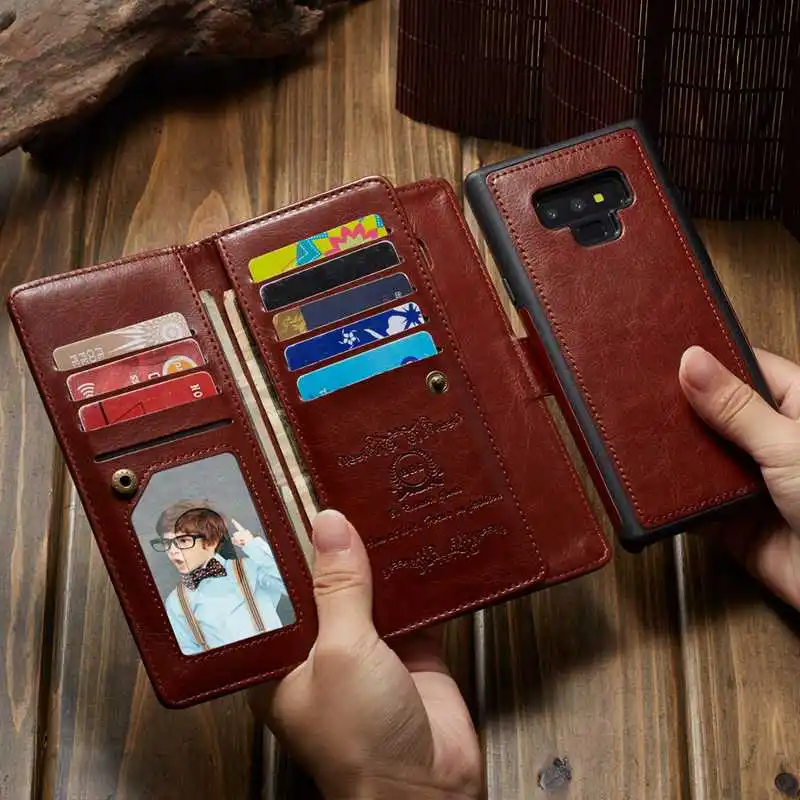 

Multifunctional Handbag Pouch For Samsung S5 Case Wallet Leather Flip Cover Purse For Galaxy S5 I9600 Detachable Phone Bag Cases