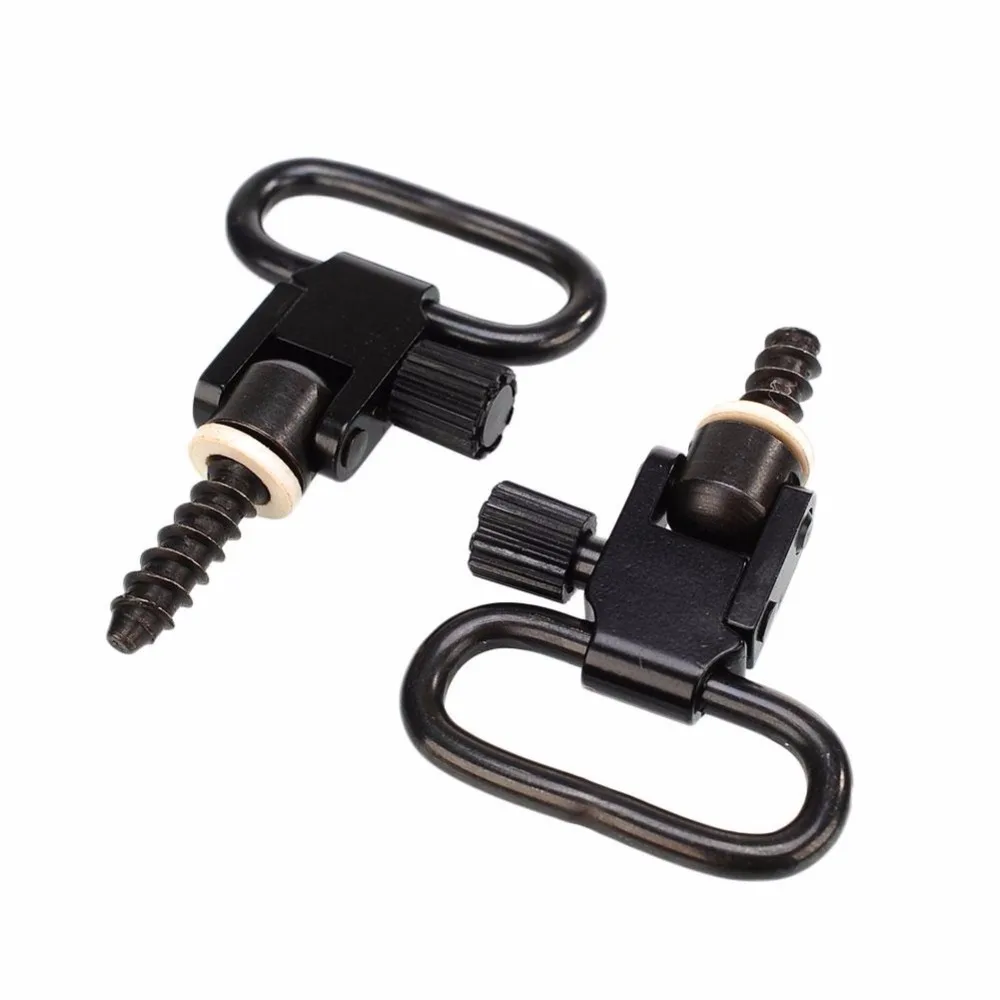 

WoSporT 2Pcs Quick Detach Sling Swivels Stud 1'' Hunt Accessories Kit For Gun Rifle Hunting W/Screws Sling Mount