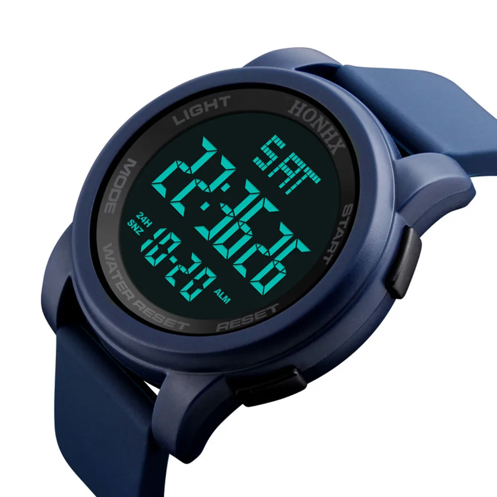 Новые мужские спортивные часы Цифровые часы с датой времени военные часы 30 м водонепроницаемые ручные часы для мужчин мужские часы Relogio Masculino