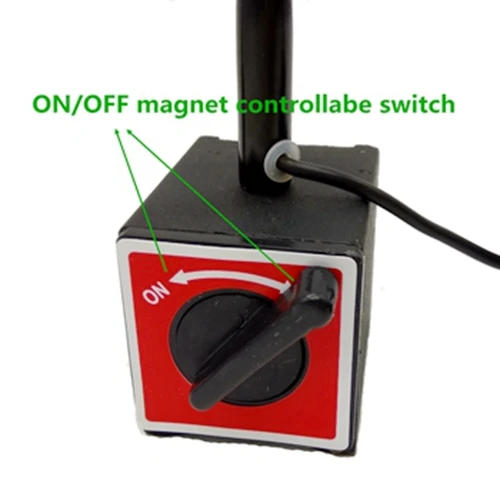flexible arm magnetic base machine light