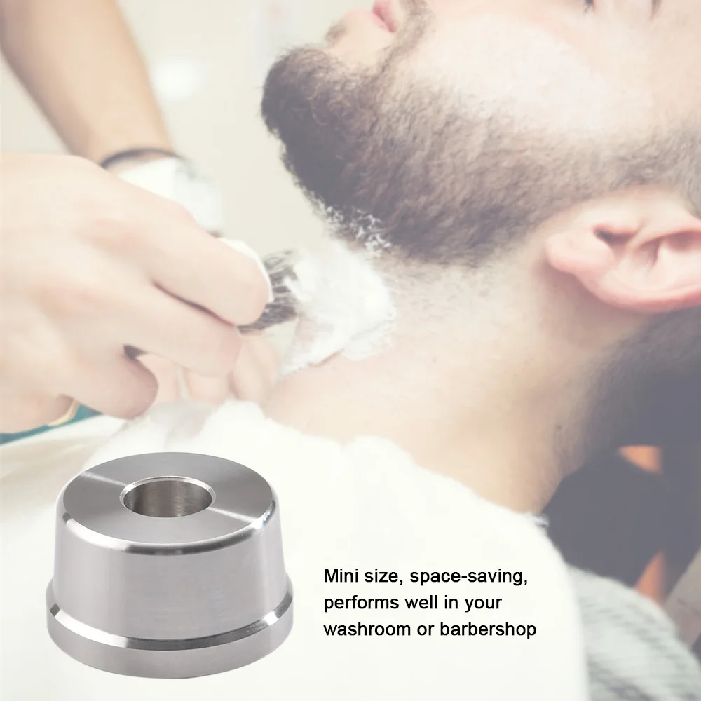 1 шт. бритья стенд Нержавеющая сталь держатель безопасности бритвы база борода бритья подставка для Руководство бритвы