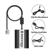 APPS2Car Car Stereo Bluetooth Interface Wireless Music Receiver USB AUX Jack Music Interface for Peugeot 307 (2005 after)