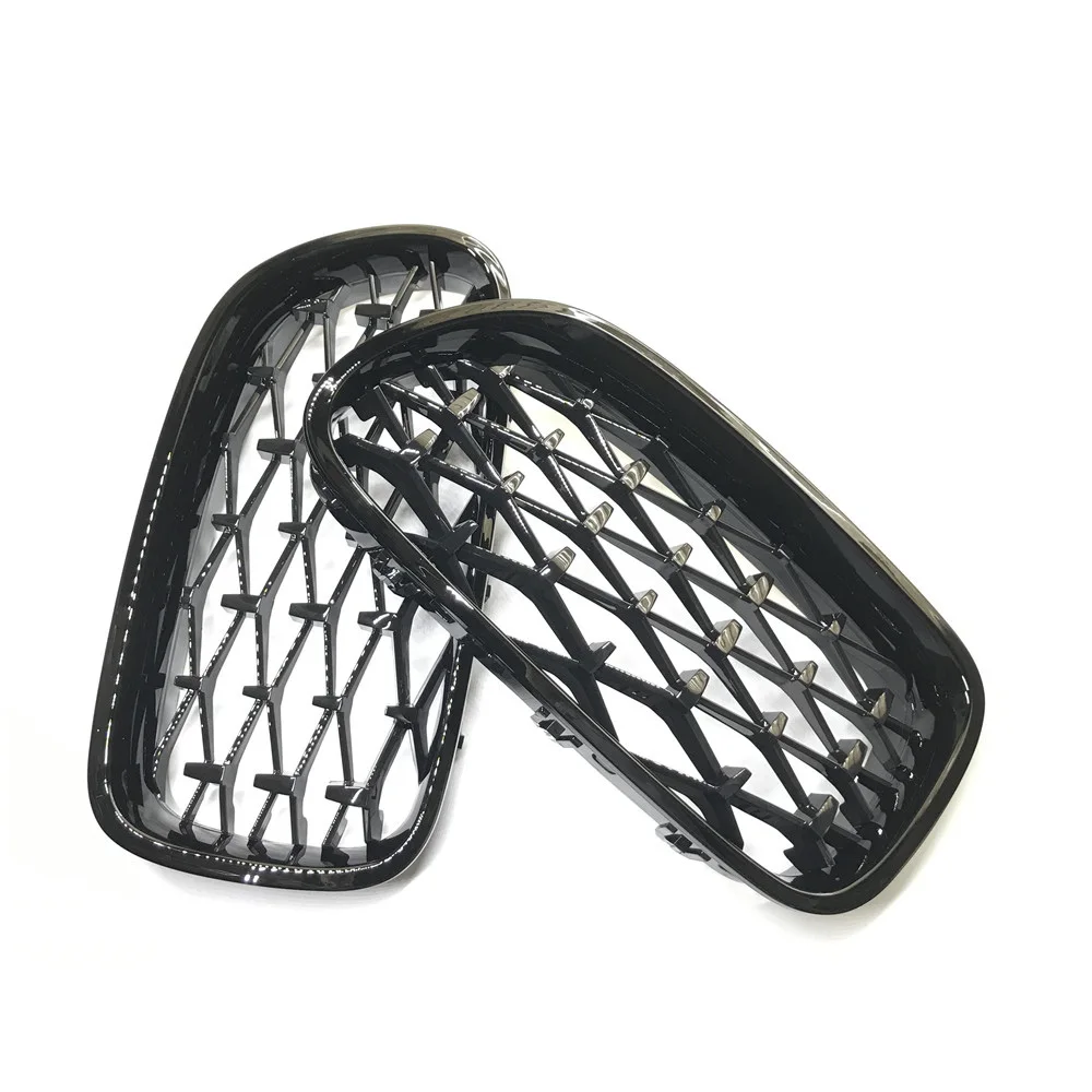 For Bmw F10 F11 F18 Car Front Grill Newest Diamond Style 2010- One Pair Abs 5 Series F10 Mesh Grill