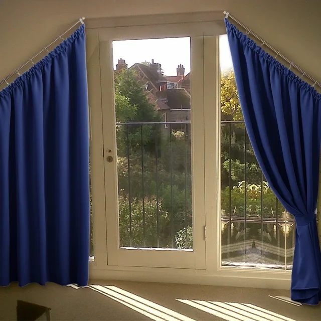 Greyish White Room Darkening Curtains Thermal Insulated Slanted Greyish White Room Darkening Curtains Thermal Insulated Slanted Window D For Villa Draperies