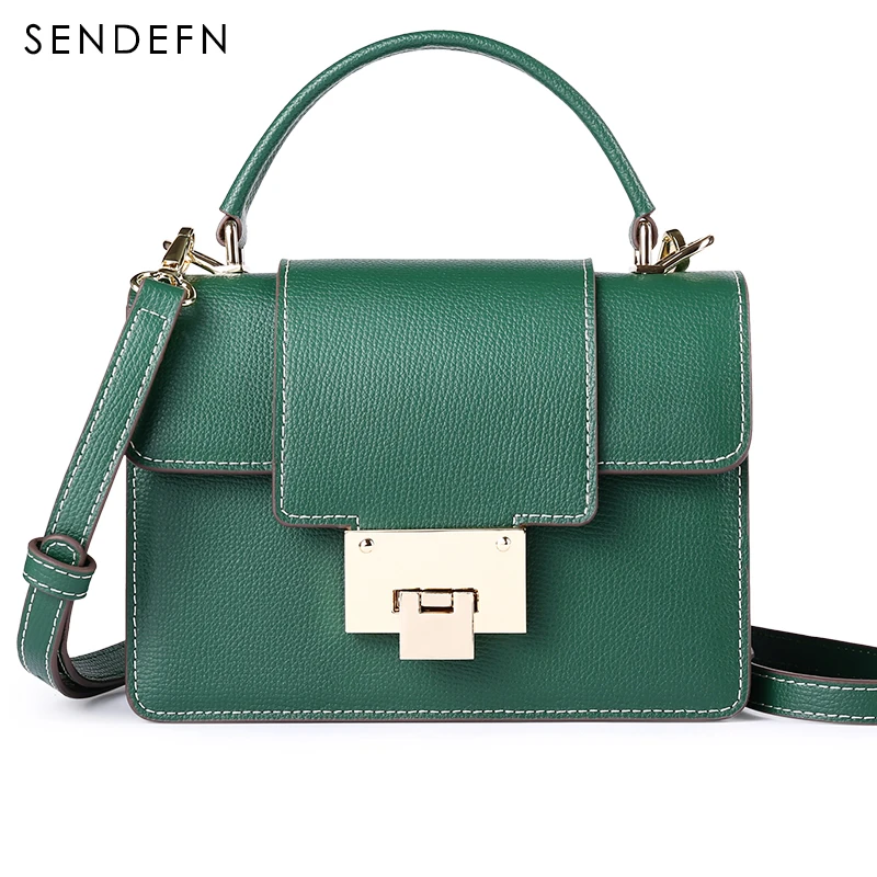 

SENDEFN Small Women Bag Brand Crossbody Bag Fashion Bag Female Split Leather Women Shoulder Bag New Style Small Bag 7032-68