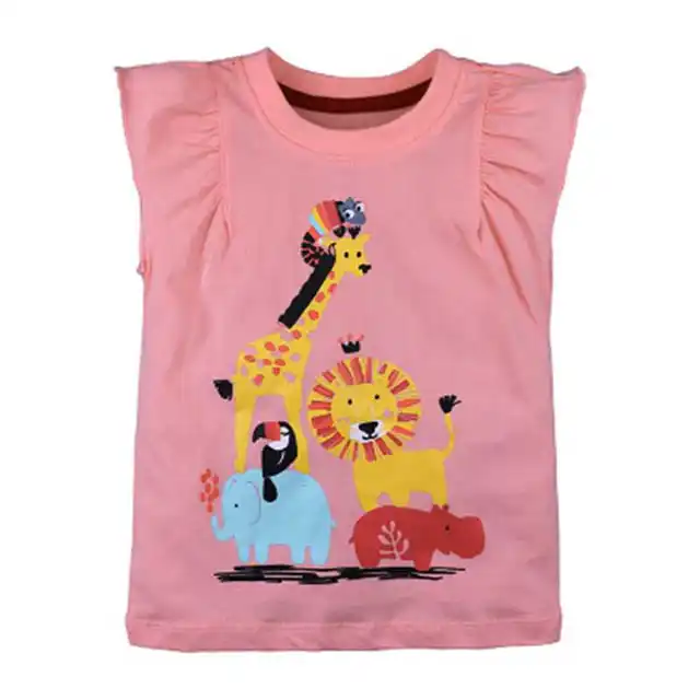 New baby Girl t shirt big Girls tee shirts for children girl pullover t