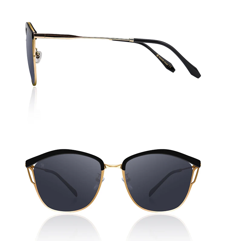 VEGOOS, кошачий глаз, солнцезащитные очки для женщин, поляризационные, защита от уф400 лучей, модный дизайн, квадратная металлическая оправа, женские оттенки, роскошный бренд#6130