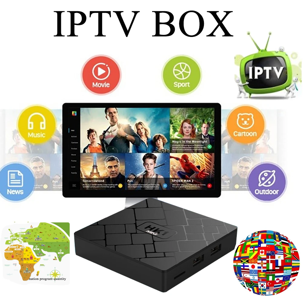 

Italy IPTV box no month fee IPTV france UK Arabic Sweden Norway Africa Lifetime Free HD 2G /16G Wifi 4K VOD media player