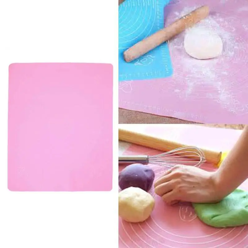 Large Size Baking Mat Pad Silicone Cake Dough Rolling Kneading Mat Baking Mat With Scale Pastry Oven Cake Cookie Baking Tools