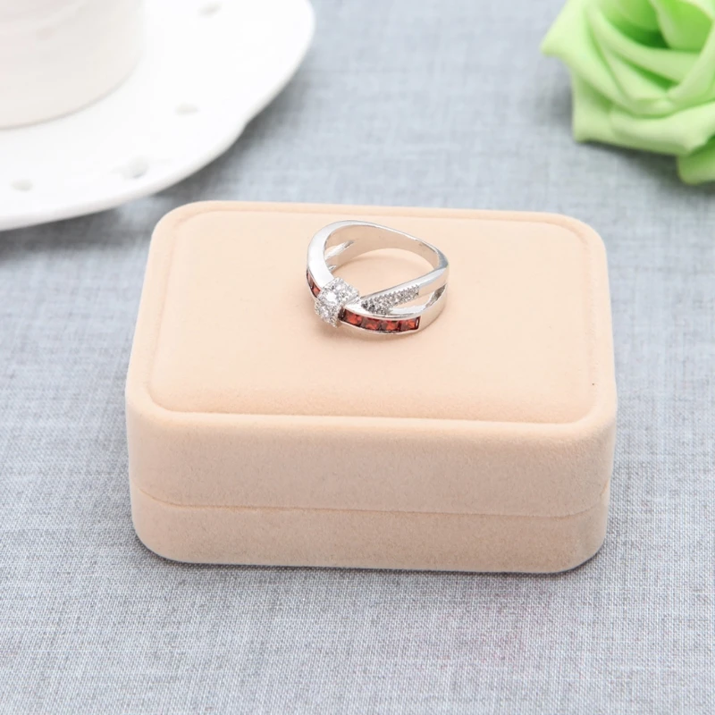 1 шт. ювелирные изделия кольцо серьги ожерелье браслет коробка для хранения Органайзер Дисплей Чехол