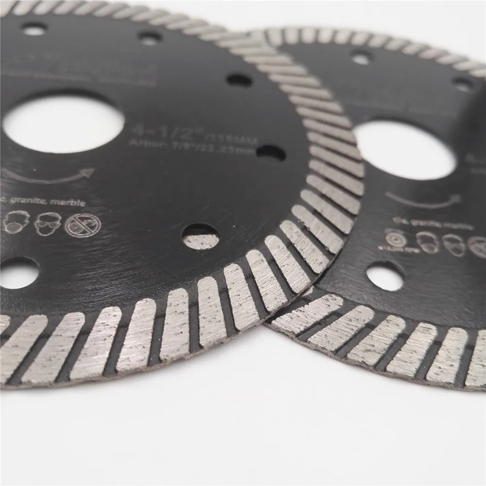 5pks 115MM Diamond hot pressed diamond blades Superthin Turbo disc with 10mm segment height