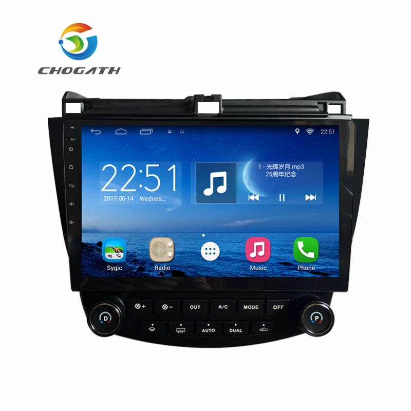 ChoGath Android 6 1 GPS Navigation 10 2 Inch for Honda Accord 7 2003 2007 Car