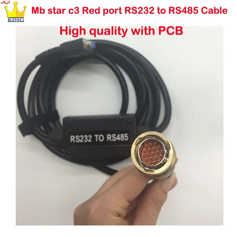 mb star c3 Red port RS232 to RS485 Cable high quality with PCB