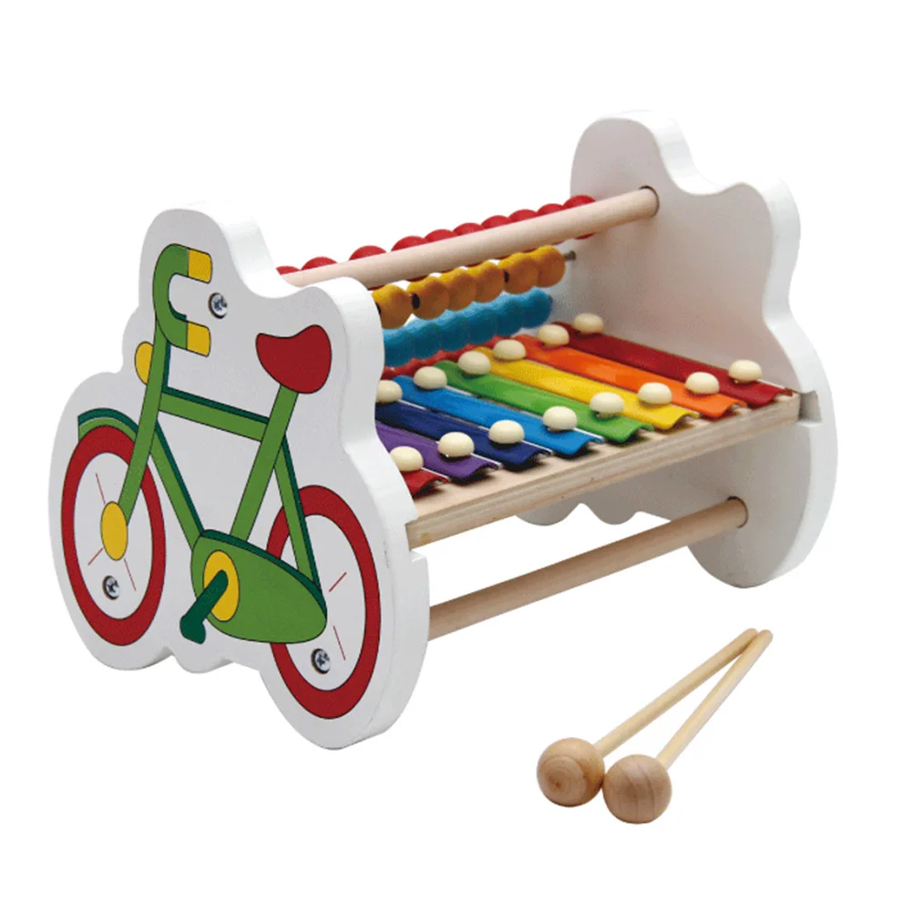 

Multifunctional Punch Bench Xylophone Wooden Baby Early Educational Development Toys Set