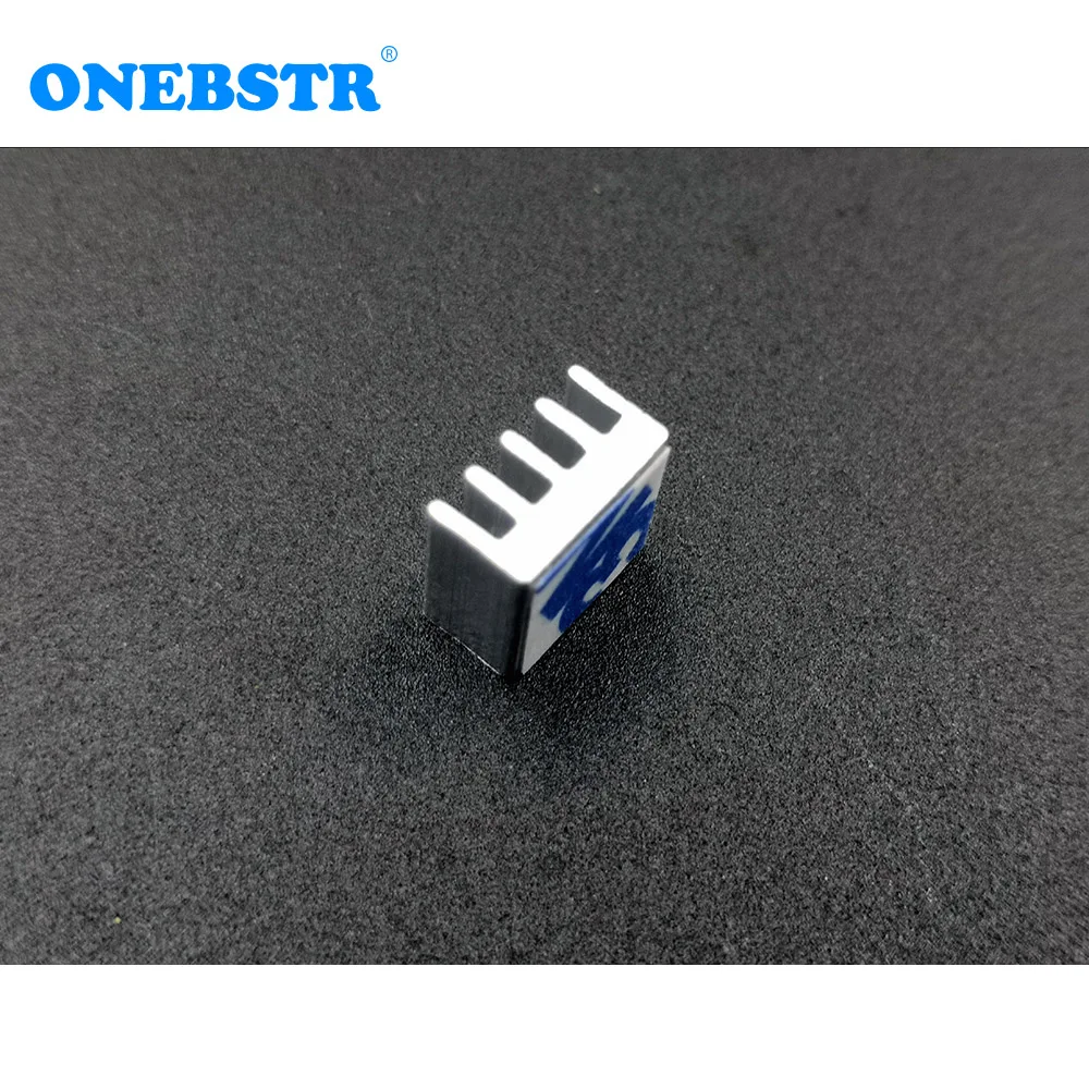 10Pcs/lot 8.8X8.8X5mm Cooling Radiator Adhesive On The Back Glue Cooler Electronic Chip Heatsink For A4988 Chip Free Shipping