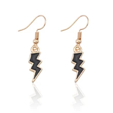 DIY серьги молнии для женщин милые аниме серьги для девочек трендовые Kawaii Fulmination серьги красочные розы металлические украшения