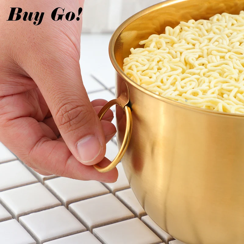 Новая китайская миска из нержавеющей стали 304 для лапши быстрого приготовления с