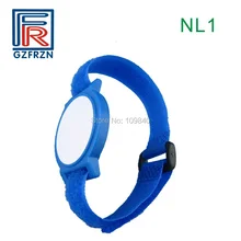 100 шт./лот NL1 стиль 13,56 МГц ультралегкий rfid браслет нейлон Регулируемый браслет для контроля доступа электронный билет NFC