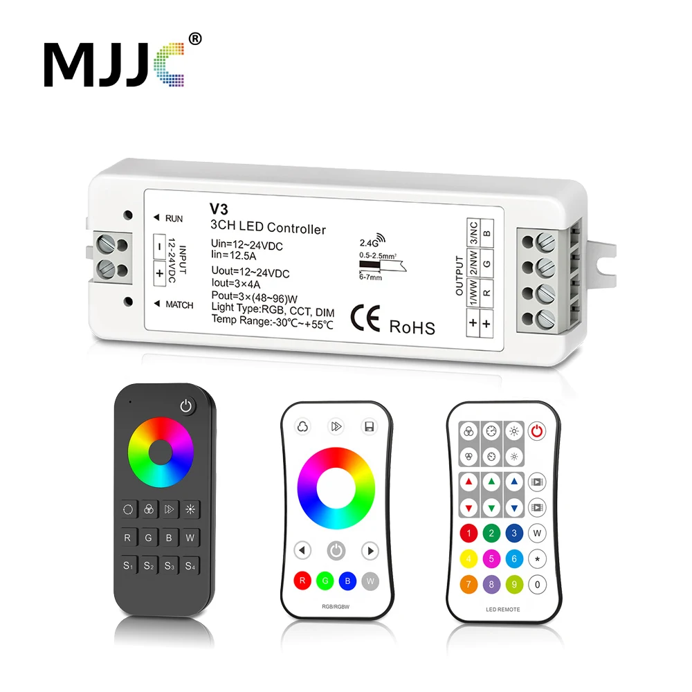 Радиочастотный пульт дистанционного управления 12 В 24 2 4 ГГц RGB RGBW|Контролеры RGB| |