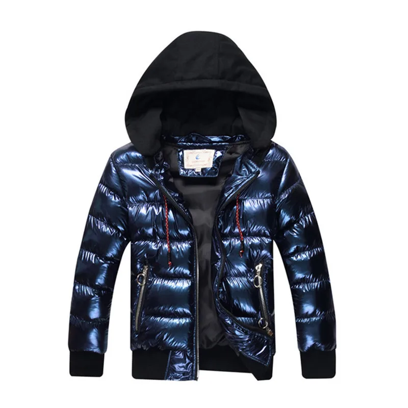 Baratos 8 17 AÑOS NIÑOS abrigo de invierno Parka Chaqueta de algodón wadded chaqueta con capucha cálida 2018 nueva moda bronceado espesar abrigo caliente