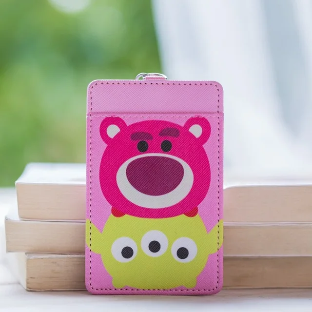 4 Disney мультфильм Плюшевый Tsum pu Держатели карты и ID брелок студент ID набор контроля доступа знак кожаный чехол для карт хранения набор - Цвет: 4