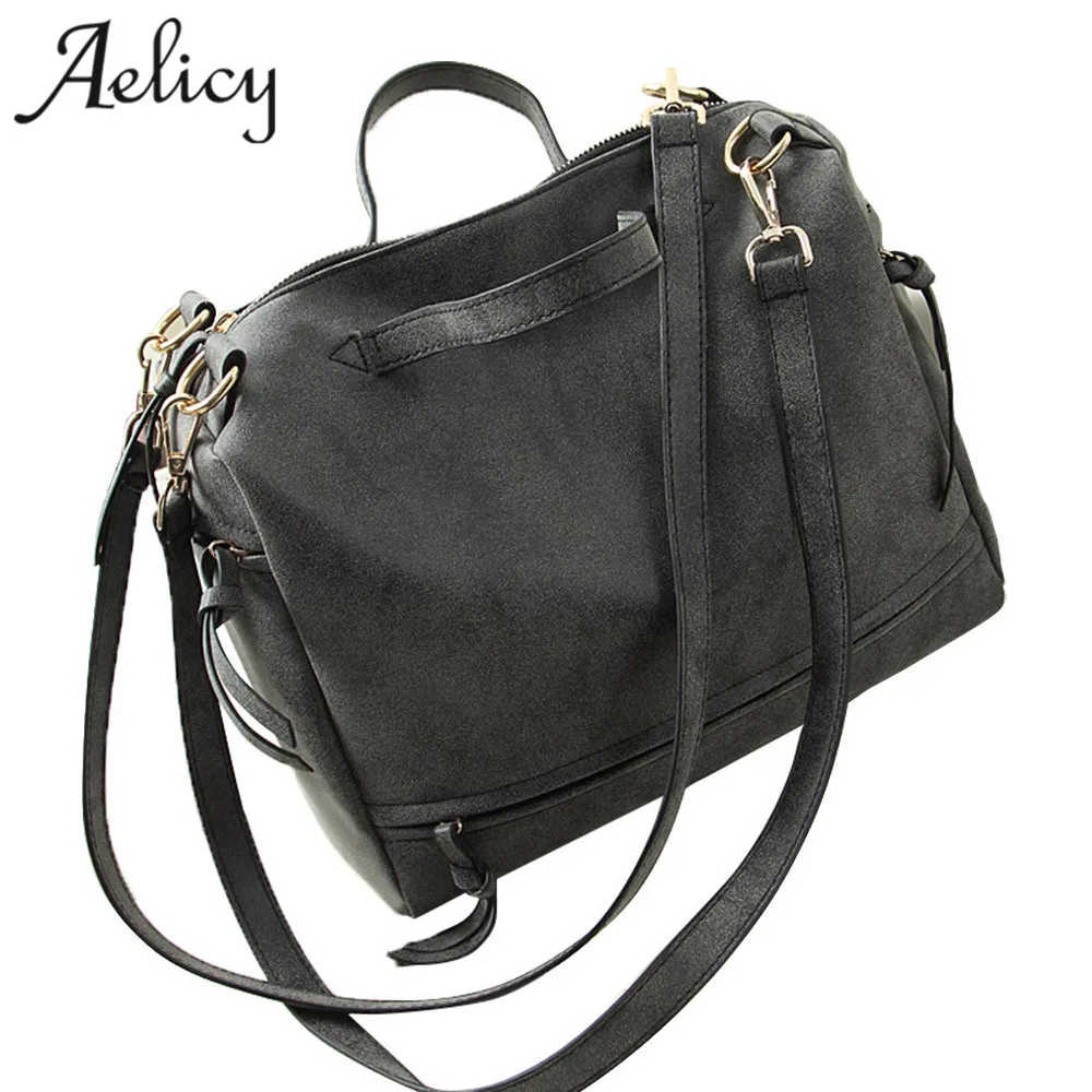 Женская сумка на плечо Aelicy винтажная мессенджер из нубука 2019|vintage messenger bag|women shoulder