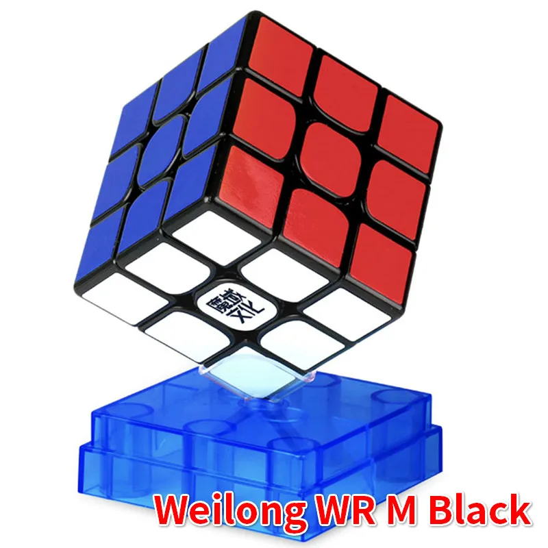 MoYu Weilong WR M 3x3x3 Магнитный магический куб Weilong WRM куб WeilongWRM головоломка Профессиональный MoYu 3x3 магниты кубики - Цвет: WR M Black