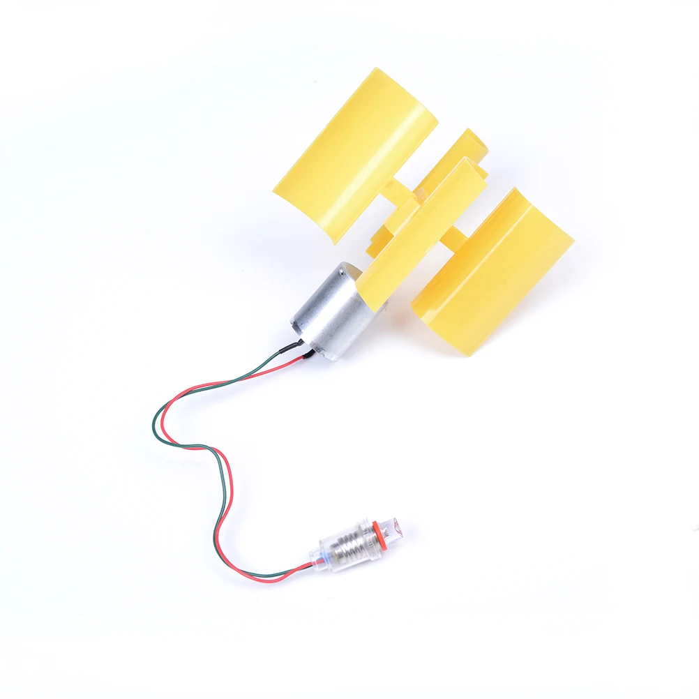 Желтый микродвигатель постоянного тока небольшой светодиодный фонарь вертикальный осевой генератор для ветряных турбин лезвия высокого качества