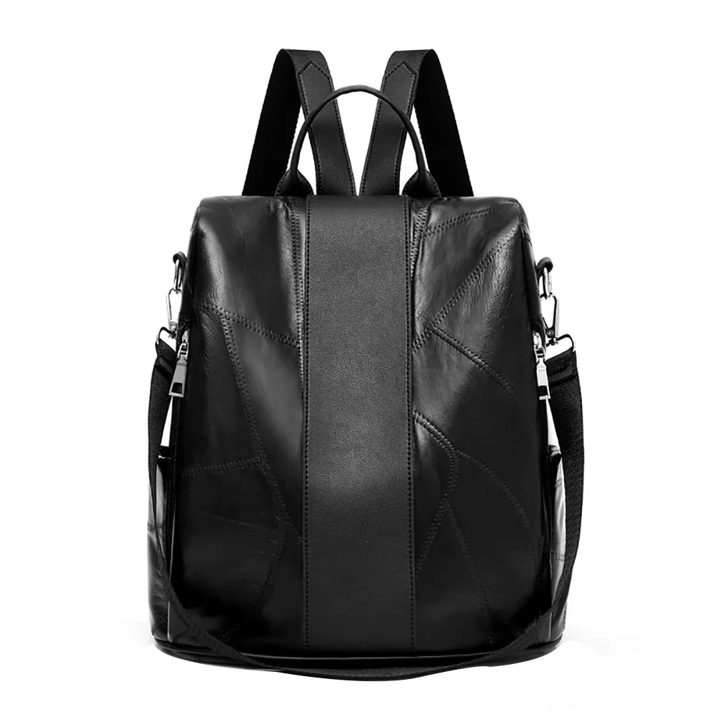 

Backpack Women Fashion Leather Sheepskin Backpack Soft Leather Large Capacity Travel Bag Simple Trend anti theft backpack women