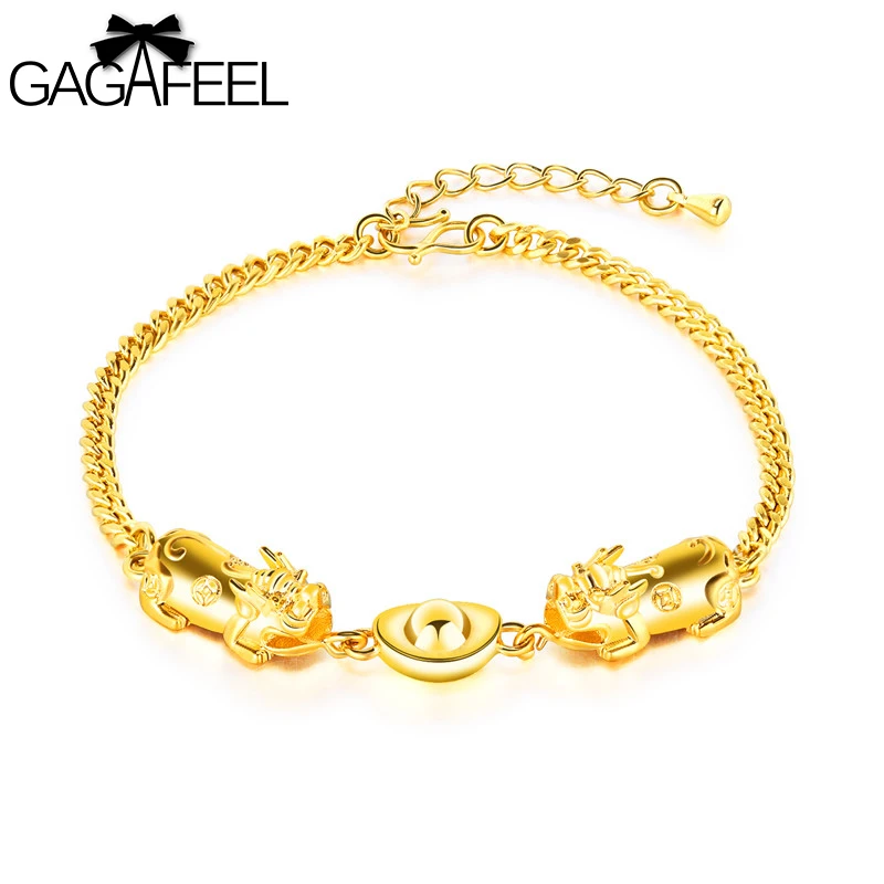 GAGAFEEL font b Gold b font Color font b Bracelet b font For Wamen Fashion font