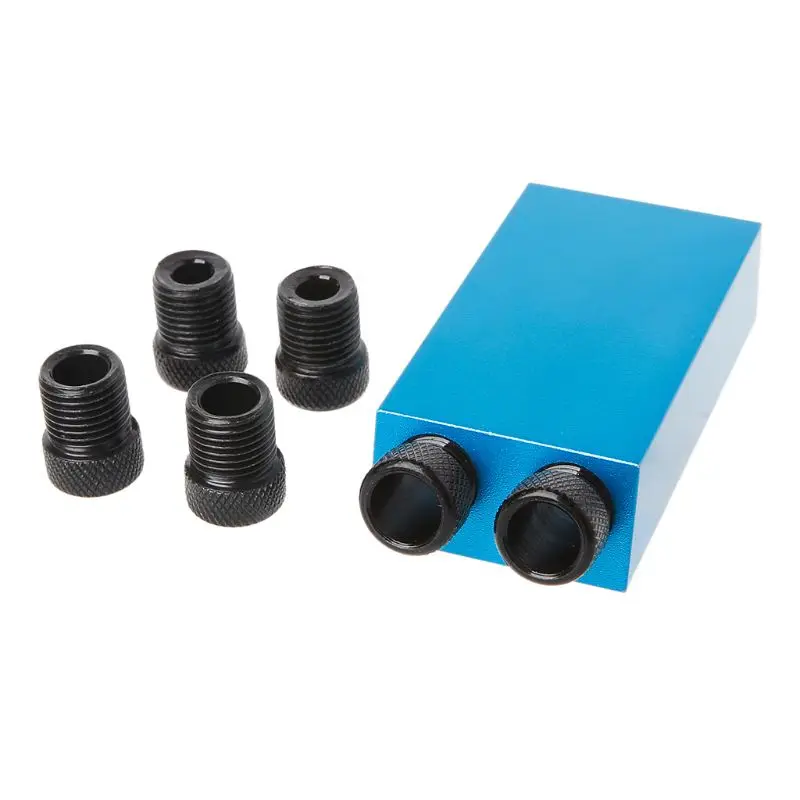 14  PCS/SET 6/8/10MM Oblique Hole Locator Positioner Drilling Bits Jig Clamp Woodworking Kit
