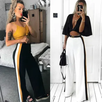 

Pants 2018 new Brand Fashion Women Flared Leg Bell Bottom Pant Stretch High Waist Trousers Legging