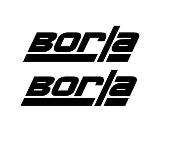 

For 2Pcs Set of (2) Borla Exhaust Die Cut Racing Sticker Decal Car Styling