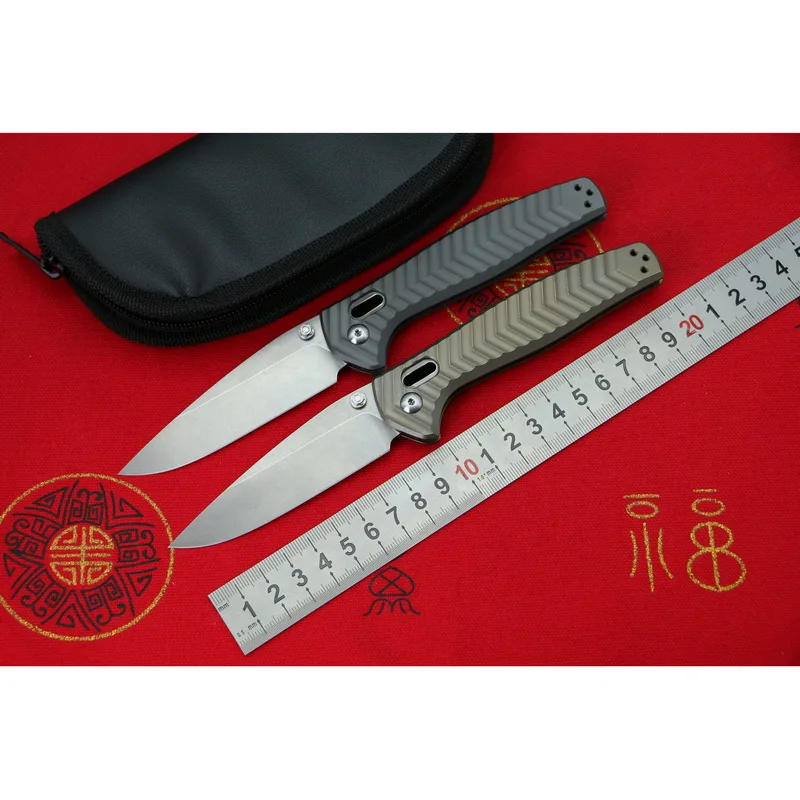 

LOVOCOO 781 M390 Steel Titanium handle Foldable knife outdoor camping pocket Survival Hunting Kitchen Knives utility EDC Tools